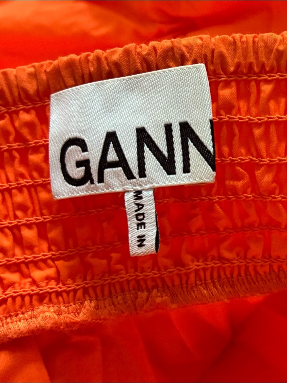 GANNI Cotton Poplin Maxi Strap Dress Orange Size 40 8/10 L - Picture 5 of 8